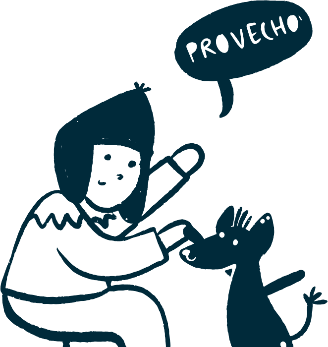 Personne nourrissant son chien avec de la nourriture maison Alqo